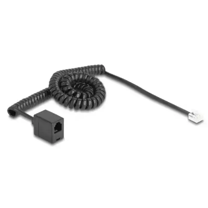 Telefono laidas DeLOCK 90232 3 m Juodas RJ-11