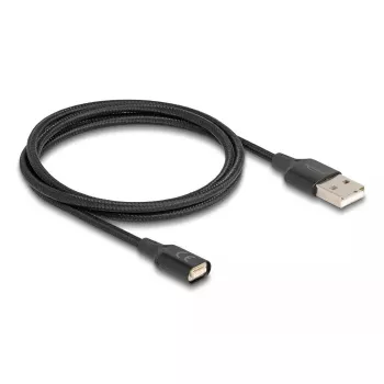 DeLOCK 88167 USB 2.0 Type-A prie magnetinės sąsajos laidas, 1 m, juoda