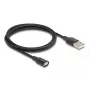 DeLOCK 88167 USB 2.0 Type-A prie magnetinės sąsajos laidas, 1 m, juoda