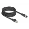 Tinklo kabelis DeLOCK 80594 M12 – RJ-45 Cat5e 5 m juodas