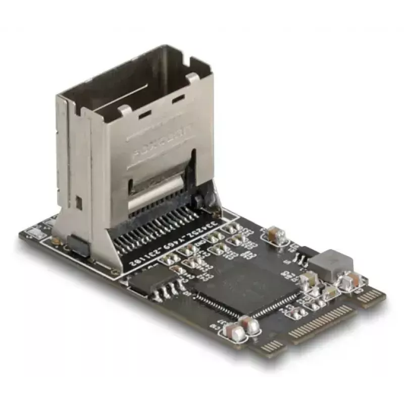 DELOCK 64260 vidinė M.2 į Mini-SAS adapterio kortelė, JMicron JMB585, juoda, su LED