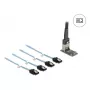 DELOCK 64260 vidinė M.2 į Mini-SAS adapterio kortelė, JMicron JMB585, juoda, su LED