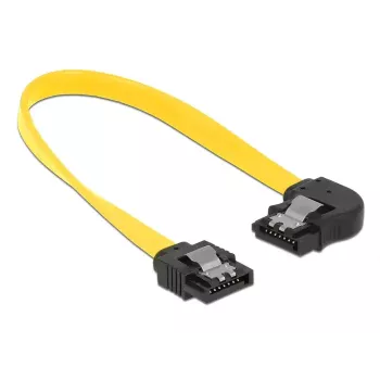 SATA kabelis DeLOCK 83958 0,2 m SATA 7 kontaktų juodai geltonas