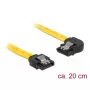 SATA kabelis DeLOCK 83958 0,2 m SATA 7 kontaktų juodai geltonas