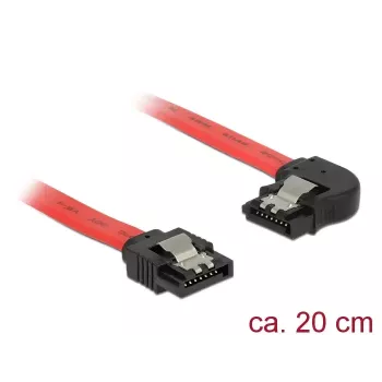 SATA kabelis DeLOCK 83962 0,2 m SATA 7 kontaktų Raudonas