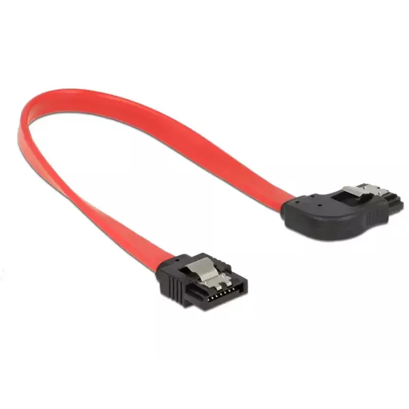 SATA kabelis DeLOCK 83967 0,2 m SATA 7 kontaktų Juoda Raudona