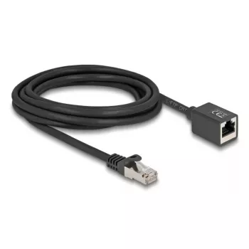 DeLOCK 90317 RJ-45 Cat6a 3 m juodas tinklo laidas
