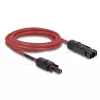 Saulės kabelis DELOCK 90974 DL4 6 mm² 3 m raudonas/juodas DC 1000 V kištukas-lizdas