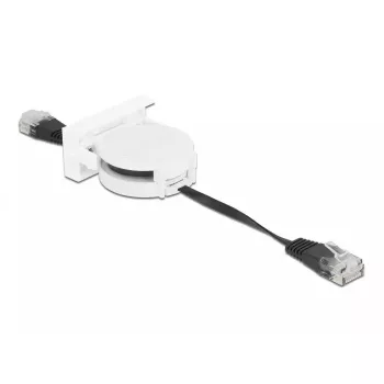 DeLOCK Easy 45 modulis RJ45 Cat.5e įtraukiamas tinklo kabelis, juodas