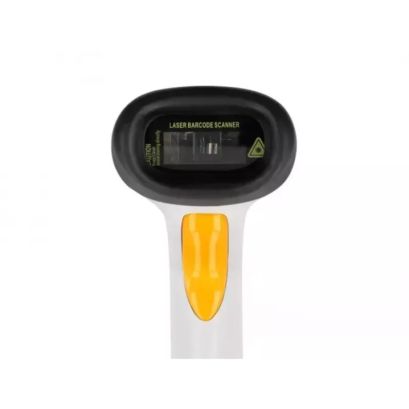 DeLOCK USB brūkšninių kodų skaitytuvas 1D lazerinis, šviesiai pilkas, laidinis, RJ-50