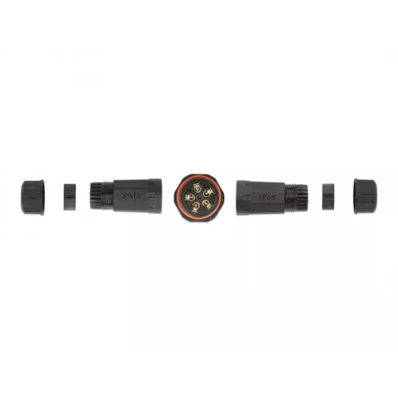 Elektros laidų jungtis DELOCK 86915 tiesi 85–260 V juoda 25×114 mm 1 vnt.