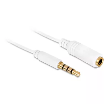 Garso ilginimo laidas DeLOCK 84717 0,5 m 3,5 mm Baltas