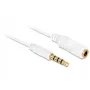 Garso ilginimo laidas DeLOCK 84717 0,5 m 3,5 mm Baltas