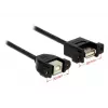 USB kabelis DeLOCK 1 m USB 2.0-A / USB 2.0-B juodas