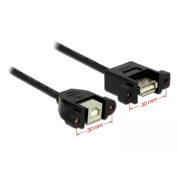 USB kabelis DeLOCK 1 m USB 2.0-A / USB 2.0-B juodas