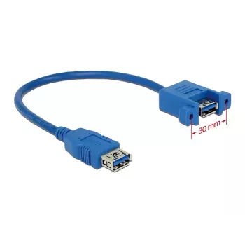 USB ilginimo laidas DeLOCK 0,25 m 2x USB 3.0 A