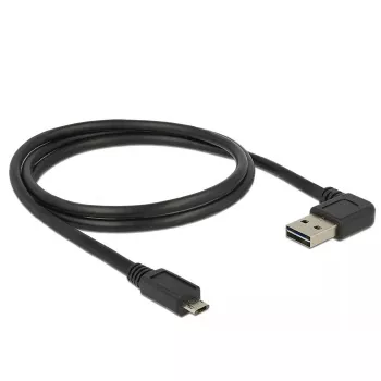 USB kabelis DeLOCK 85165 USB 2.0 1 m USB A Micro-USB B juodas