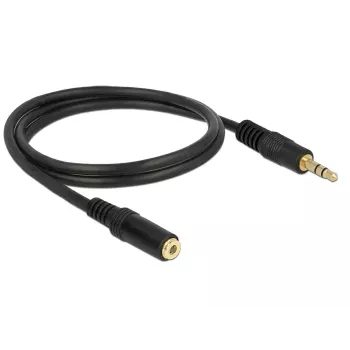 Garso kabelis 3,5 mm M-M DeLOCK 83764 1 m juodas