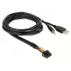 USB laidas DeLOCK 85718 1,5 m USB A juodas