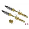 Garso kabelis 3,5 mm DeLOCK 85786 2 m juodai pilkas