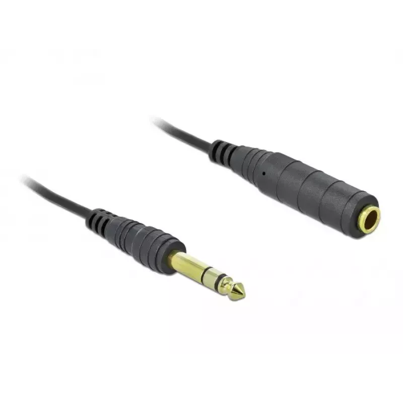 Audio kabelis DeLOCK 85938 2 m 6,35 mm juodas