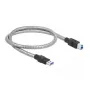 USB 3.2 Gen 1 laidas, Type-A kištukas į Type-B kištuką, DeLOCK 86777, 0,5 m