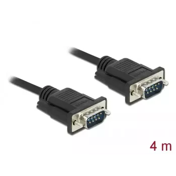 RS-232 kabelis DeLOCK 86618 juodas 4 m