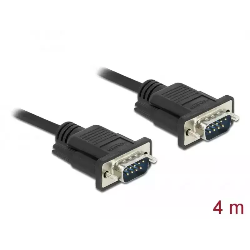 RS-232 kabelis DeLOCK 86618 juodas 4 m