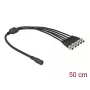 Kabelio skirstytuvas DeLOCK 86590 5,5 x 2,1 mm 1 x lizdas į 5 x kištukai prisukami