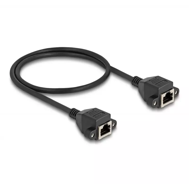 DeLOCK RJ50 ilginimo laidas motina-motina S/FTP 0,5 m juodas