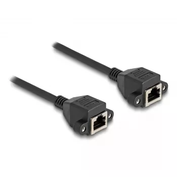 DeLOCK RJ50 ilginimo laidas motina-motina S/FTP 0,5 m juodas