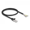 DeLOCK RJ50 kištukas į atvirus laidus S/FTP 0,5 m juoda