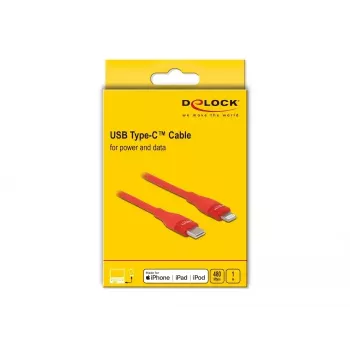 Duomenų ir įkrovimo laidas USB Type-C į Lightning DeLOCK 86634