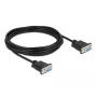 Serijinis kabelis DeLOCK 87784 juodas 5 m DB-9