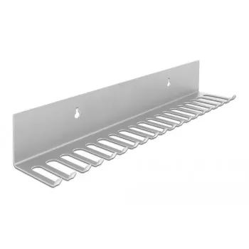 Laikiklis kabeliams DeLOCK 318 x 65 mm montavimui ant sienos pilkas