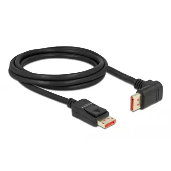 DisplayPort kabelis DeLOCK 87055 2m 8K 60Hz kištukas-kištukas 90° į viršų