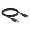 USB laidas DeLOCK 84017 1,5 m USB 3.2 Gen 1 USB A USB C juodas