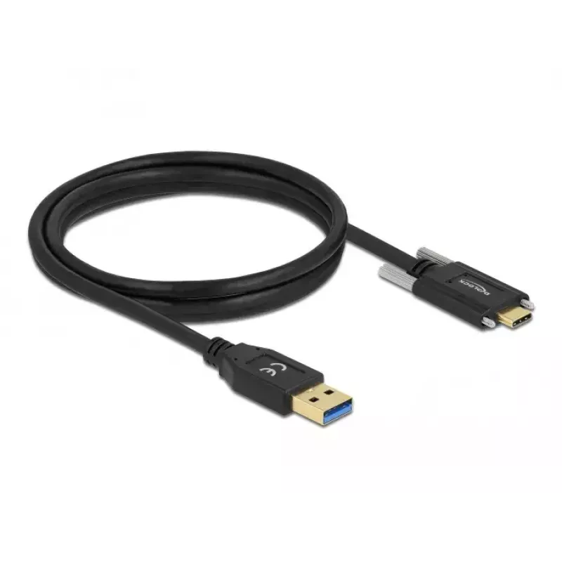 USB laidas DeLOCK 84017 1,5 m USB 3.2 Gen 1 USB A USB C juodas