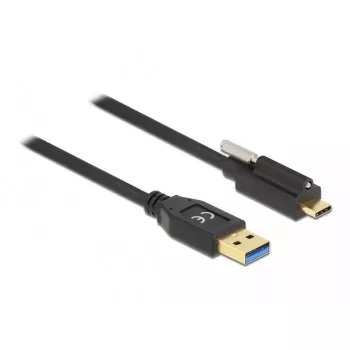USB laidas DeLOCK 84028 1,5m USB 3.2 Gen 1 USB A USB C juodas