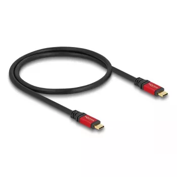DeLOCK USB laidas USB Type-C vyriškas į vyrišką 20 Gbps 0,5 m raudonas metalinis