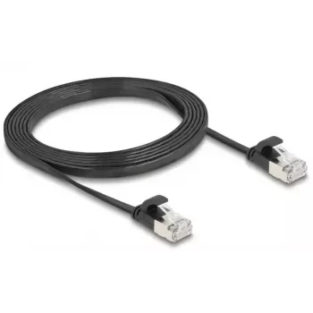 Tinklo kabelis DeLOCK 81165 RJ-45 Cat6a 2m Juodas