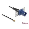 Koaksialinis kabelis DELOCK 90731, FAKRA C – I-PEX MHF1, 0,2 m, 1,13 mm, juoda/mėlyna