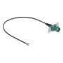 Koaksialinis kabelis DELOCK 90732 — FAKRA E į I-PEX MHF1, 0,2 m, 1,13 mm, juodas/turquoise