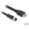 DELOCK M12 A-koduotas 17 kontaktų (motina) į HDMI (tėvas) laidas 3 m