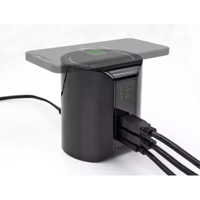 DeLOCK USB ir belaidis įkroviklis 1 x USB Type-C PD + 2 x USB Type-A 58 W