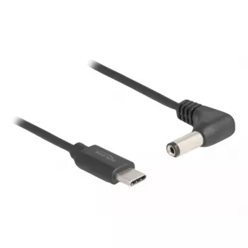 DeLOCK 85398 maitinimo laidas, juodas, 1,5 m, USB C – 5,5 x 2,1 mm