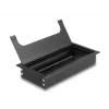 Kabelių pravedimo dangtelis DELOCK 66856 stalams, juodas, 80×160×28 mm, 1 vnt.