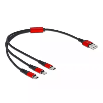 USB įkrovimo laidas 3 in 1 DeLOCK 86708