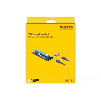Riser kortelė PCI Express x1 į x16 DeLOCK 41430