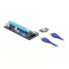 Riser kortelė PCI Express x1 į x16 DeLOCK 41430